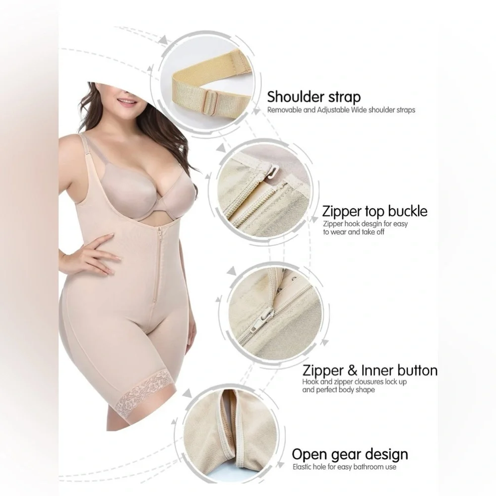 Women Full Body Shaper Tummy Control Seamless Slimming Shapewear Bodysuit